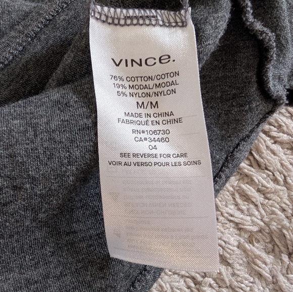 Title: Vince Heather Gray Asymmetrical Seam Fit & Flare Dress – Size M - Picture 8 of 12